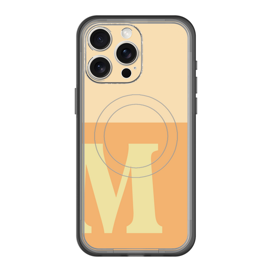 スリムプロテクションプレミアムケース with MagSafe［ オリジナル - initial two tone - M orange ］