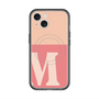 スリムプロテクションプレミアムケース with MagSafe［ オリジナル - initial two tone - M pink ］