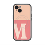 スリムプロテクションプレミアムケース with MagSafe［ オリジナル - initial two tone - M pink ］