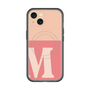 スリムプロテクションプレミアムケース with MagSafe［ オリジナル - initial two tone - M pink ］