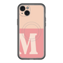 スリムプロテクションプレミアムケース with MagSafe［ オリジナル - initial two tone - M pink ］