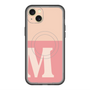 スリムプロテクションプレミアムケース with MagSafe［ オリジナル - initial two tone - M pink ］