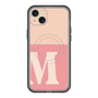 スリムプロテクションプレミアムケース with MagSafe［ オリジナル - initial two tone - M pink ］