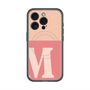 スリムプロテクションプレミアムケース with MagSafe［ オリジナル - initial two tone - M pink ］