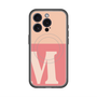 スリムプロテクションプレミアムケース with MagSafe［ オリジナル - initial two tone - M pink ］