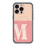 スリムプロテクションプレミアムケース with MagSafe［ オリジナル - initial two tone - M pink ］