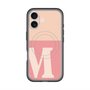 スリムプロテクションプレミアムケース with MagSafe［ オリジナル - initial two tone - M pink ］