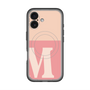 スリムプロテクションプレミアムケース with MagSafe［ オリジナル - initial two tone - M pink ］
