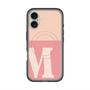 スリムプロテクションプレミアムケース with MagSafe［ オリジナル - initial two tone - M pink ］