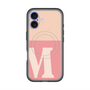 スリムプロテクションプレミアムケース with MagSafe［ オリジナル - initial two tone - M pink ］