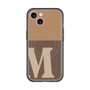 スリムプロテクションプレミアムケース with MagSafe［ オリジナル - initial two tone - M brown ］