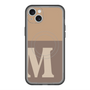 スリムプロテクションプレミアムケース with MagSafe［ オリジナル - initial two tone - M brown ］