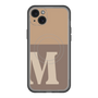 スリムプロテクションプレミアムケース with MagSafe［ オリジナル - initial two tone - M brown ］