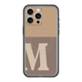 スリムプロテクションプレミアムケース with MagSafe［ オリジナル - initial two tone - M brown ］