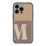 スリムプロテクションプレミアムケース with MagSafe［ オリジナル - initial two tone - M brown ］
