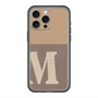 スリムプロテクションプレミアムケース with MagSafe［ オリジナル - initial two tone - M brown ］