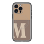 スリムプロテクションプレミアムケース with MagSafe［ オリジナル - initial two tone - M brown ］