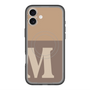 スリムプロテクションプレミアムケース with MagSafe［ オリジナル - initial two tone - M brown ］