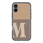 スリムプロテクションプレミアムケース with MagSafe［ オリジナル - initial two tone - M brown ］