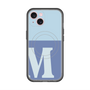 スリムプロテクションプレミアムケース with MagSafe［ オリジナル - initial two tone - M blue ］