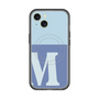 スリムプロテクションプレミアムケース with MagSafe［ オリジナル - initial two tone - M blue ］
