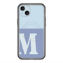 スリムプロテクションプレミアムケース with MagSafe［ オリジナル - initial two tone - M blue ］
