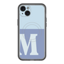 スリムプロテクションプレミアムケース with MagSafe［ オリジナル - initial two tone - M blue ］