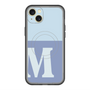 スリムプロテクションプレミアムケース with MagSafe［ オリジナル - initial two tone - M blue ］