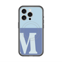 スリムプロテクションプレミアムケース with MagSafe［ オリジナル - initial two tone - M blue ］