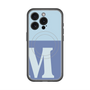 スリムプロテクションプレミアムケース with MagSafe［ オリジナル - initial two tone - M blue ］