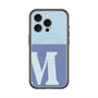 スリムプロテクションプレミアムケース with MagSafe［ オリジナル - initial two tone - M blue ］