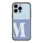 スリムプロテクションプレミアムケース with MagSafe［ オリジナル - initial two tone - M blue ］