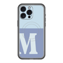 スリムプロテクションプレミアムケース with MagSafe［ オリジナル - initial two tone - M blue ］