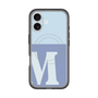 スリムプロテクションプレミアムケース with MagSafe［ オリジナル - initial two tone - M blue ］