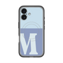 スリムプロテクションプレミアムケース with MagSafe［ オリジナル - initial two tone - M blue ］