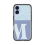 スリムプロテクションプレミアムケース with MagSafe［ オリジナル - initial two tone - M blue ］