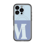 スリムプロテクションプレミアムケース with MagSafe［ オリジナル - initial two tone - M blue ］