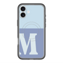 スリムプロテクションプレミアムケース with MagSafe［ オリジナル - initial two tone - M blue ］