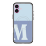 スリムプロテクションプレミアムケース with MagSafe［ オリジナル - initial two tone - M blue ］