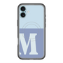 スリムプロテクションプレミアムケース with MagSafe［ オリジナル - initial two tone - M blue ］