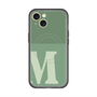 スリムプロテクションプレミアムケース with MagSafe［ オリジナル - initial two tone - M green ］