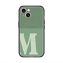スリムプロテクションプレミアムケース with MagSafe［ オリジナル - initial two tone - M green ］