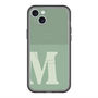 スリムプロテクションプレミアムケース with MagSafe［ オリジナル - initial two tone - M green ］