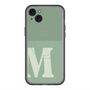 スリムプロテクションプレミアムケース with MagSafe［ オリジナル - initial two tone - M green ］