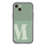 スリムプロテクションプレミアムケース with MagSafe［ オリジナル - initial two tone - M green ］