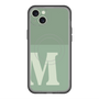 スリムプロテクションプレミアムケース with MagSafe［ オリジナル - initial two tone - M green ］