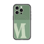 スリムプロテクションプレミアムケース with MagSafe［ オリジナル - initial two tone - M green ］