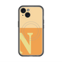スリムプロテクションプレミアムケース with MagSafe［ オリジナル - initial two tone - N orange ］