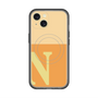 スリムプロテクションプレミアムケース with MagSafe［ オリジナル - initial two tone - N orange ］