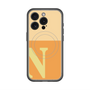 スリムプロテクションプレミアムケース with MagSafe［ オリジナル - initial two tone - N orange ］